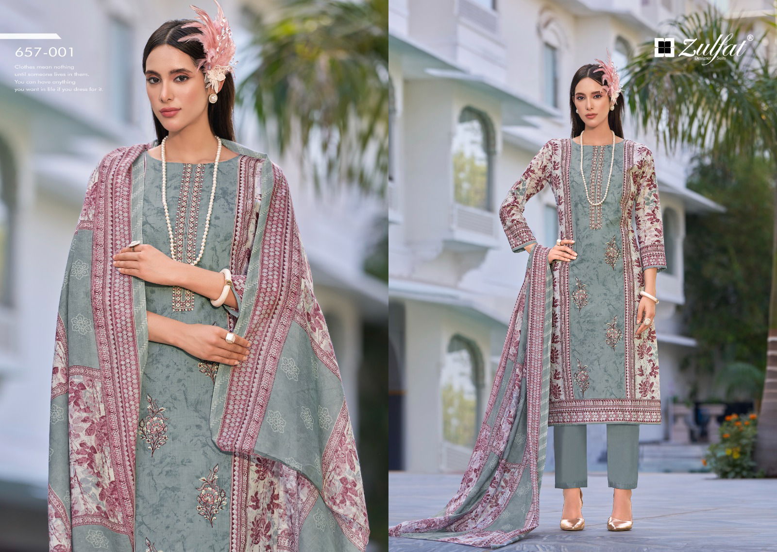 Venisha By Zulfat Cotton Printed Wholesale Dress Material In India